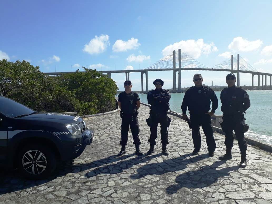 FOTOS: Policiamento ostensivo garante segurança na área turística de Natal