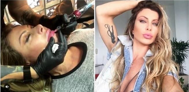 PRONTO! (FOTO): Tattoo de boca garante efeito de batom permanente