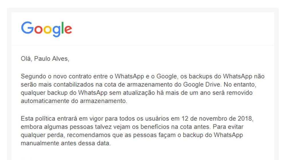 WhatsApp muda e vai te dar espaço ‘infinito' para guardar arquivos