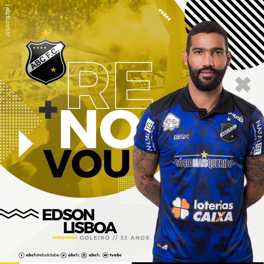 ABC anuncia renovação de contrato com o goleiro Edson para a temporada 2019
