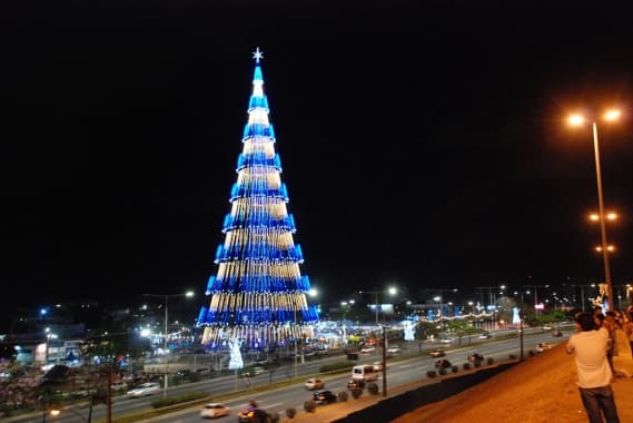 Com 112 metros e cerca de 1,5 milhão de lâmpadas de LED, Árvore de Mirassol será acesa nesta segunda-feira