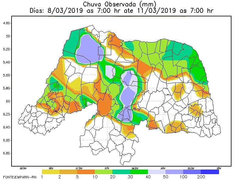 Emparn registra mais um fim de semana de boas chuvas no interior; veja por onde mais choveu
