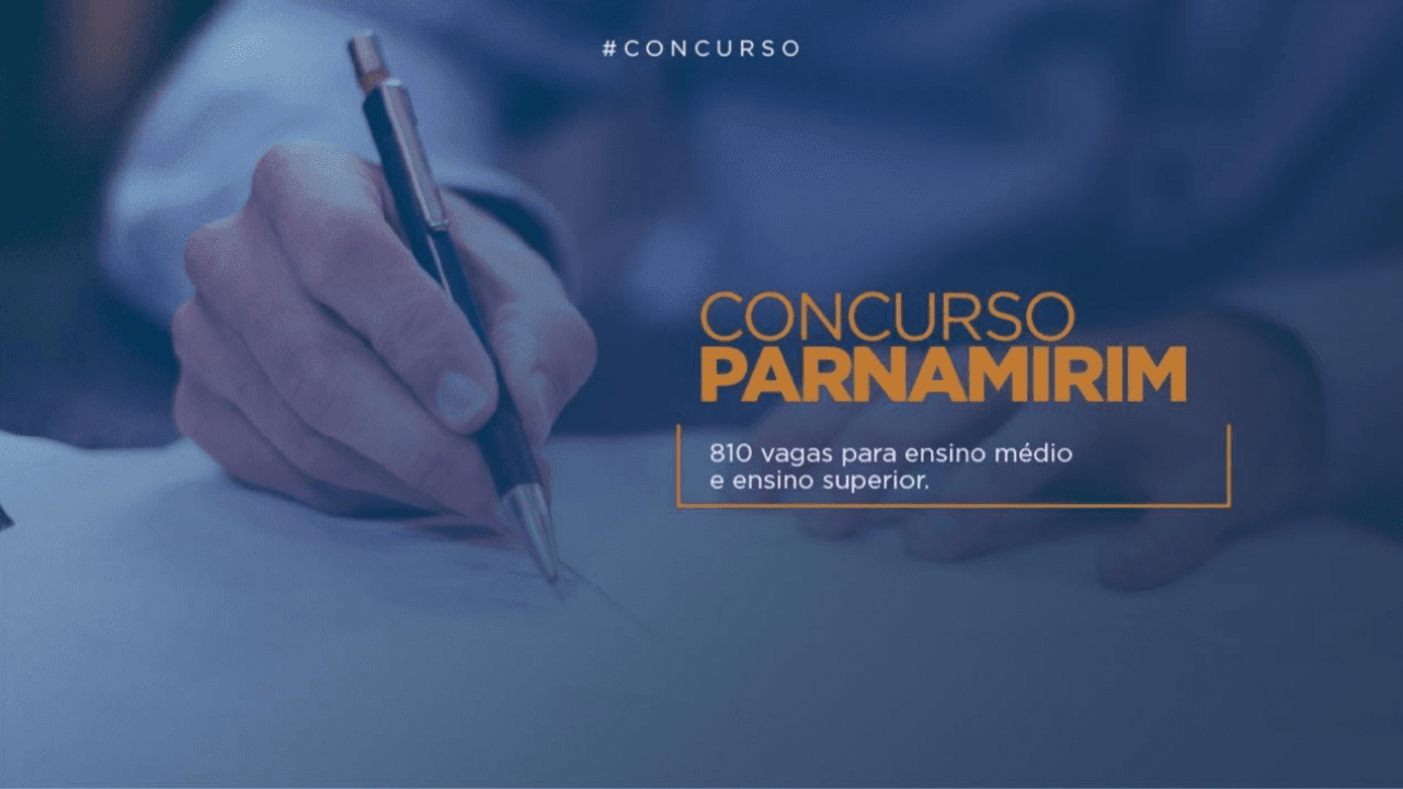 Com 810 vagas, inscrições para concurso da prefeitura de Parnamirim se encerram nesta segunda