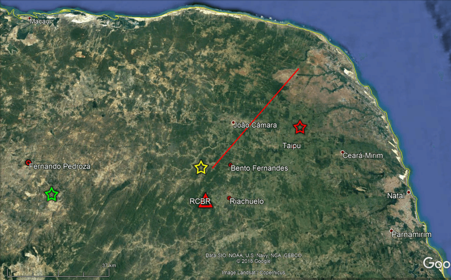 Tremores de terra foram registrados em municípios do RN no sábado e nessa segunda