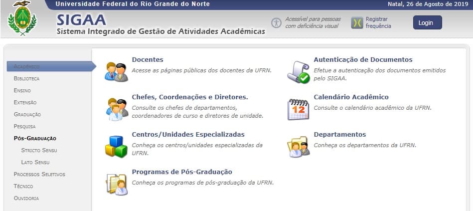 Estudantes da UFRN tem até sexta para solicitar trancamento de matrículas do período 2019.2