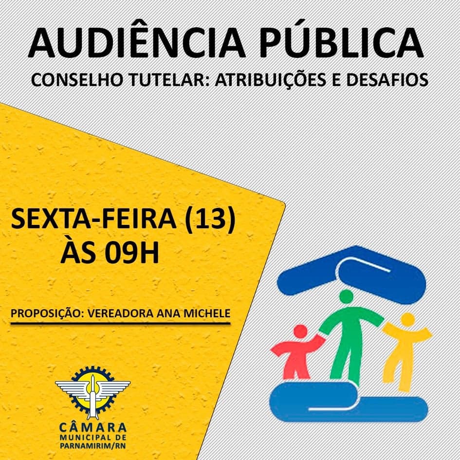Desafios dos Conselhos Tutelares serão debatidos na Câmara Municipal de Parnamirim