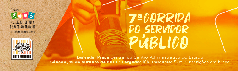 7ª Corrida do Servidor Público inicia inscrições no dia 12 de setembro