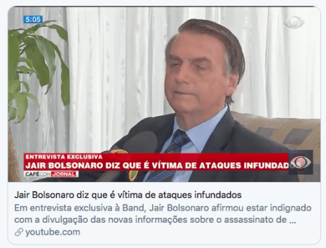 Em entrevista, Bolsonaro questiona se matéria quer trazer "crise sul-americana para dentro do Brasil"