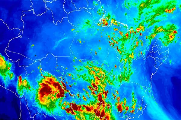 Inmet emite aviso de chuvas intensas em 64 municípios do RN