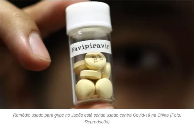 Remédio para gripe usado no Japão curou pacientes da Covid-19 em 4 dias, informam chineses