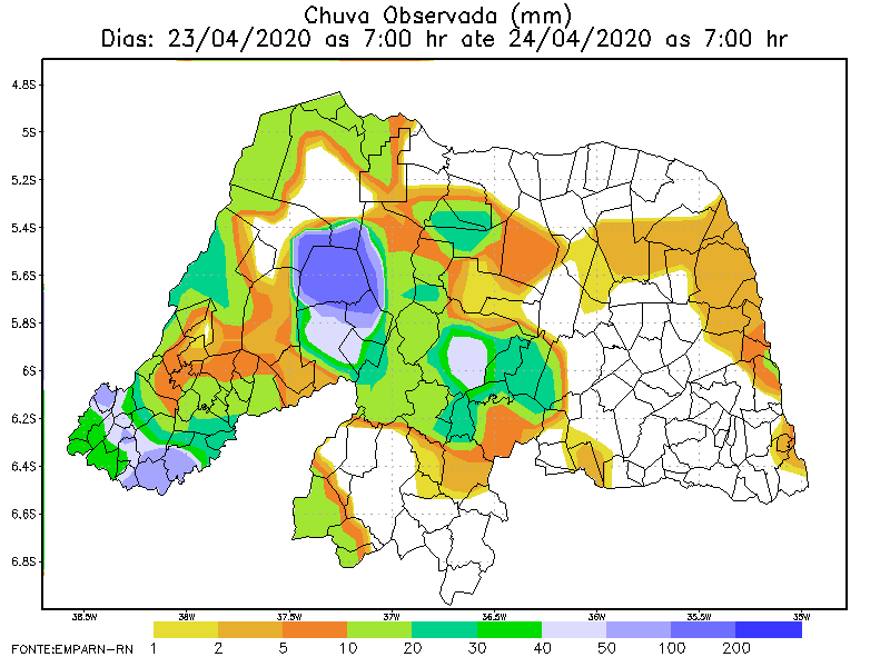 Interior do RN registra bom volume de chuvas nas últimas 24 horas; veja boletim pluviométrico