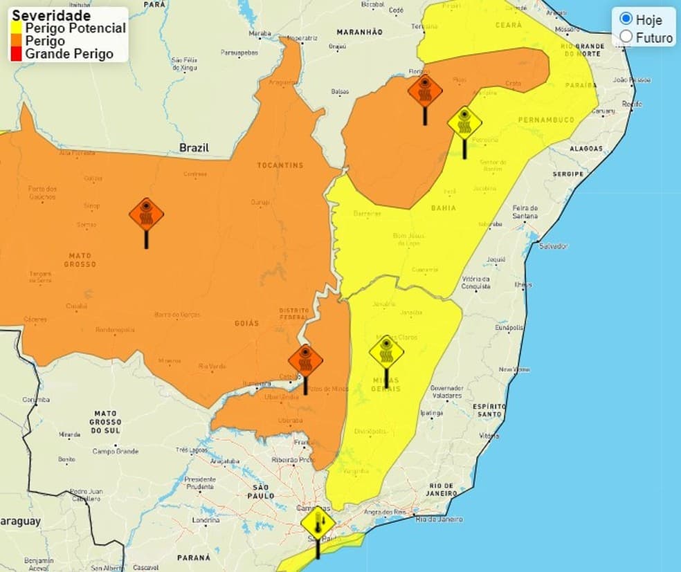 Instituto Nacional de Meteorologia emite alerta para baixa umidade em 60 cidades do RN