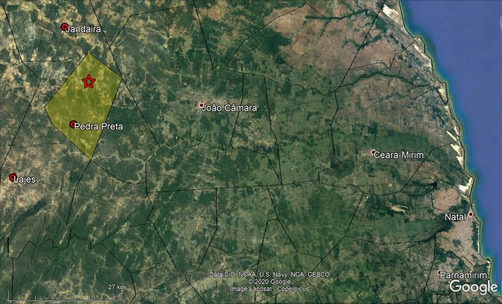 Tremor de terra de magnitude 2,2 é registrado em Pedra Preta; terceiro em um mês