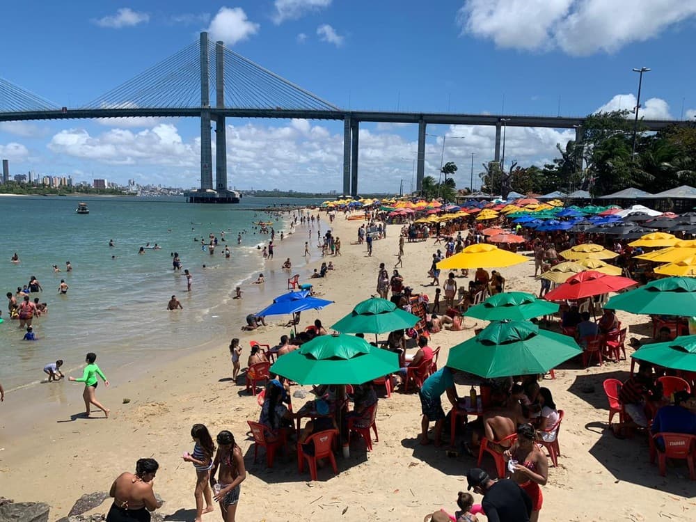 Feriado de 7 de setembro tem praias lotadas em Natal