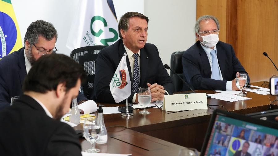 Ao G20, Bolsonaro diz que Brasil assumirá novos e maiores compromissos nas áreas do desenvolvimento e da sustentabilidade