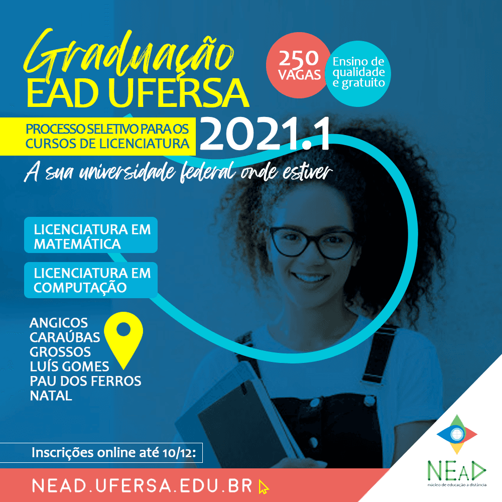 Ufersa disponibiliza 250 vagas para cursos na modalidade a distância