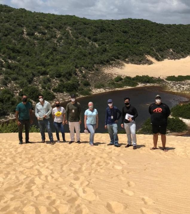 Idema faz visita técnica junto com APO em dunas no litoral sul para definir novas trilhas off road