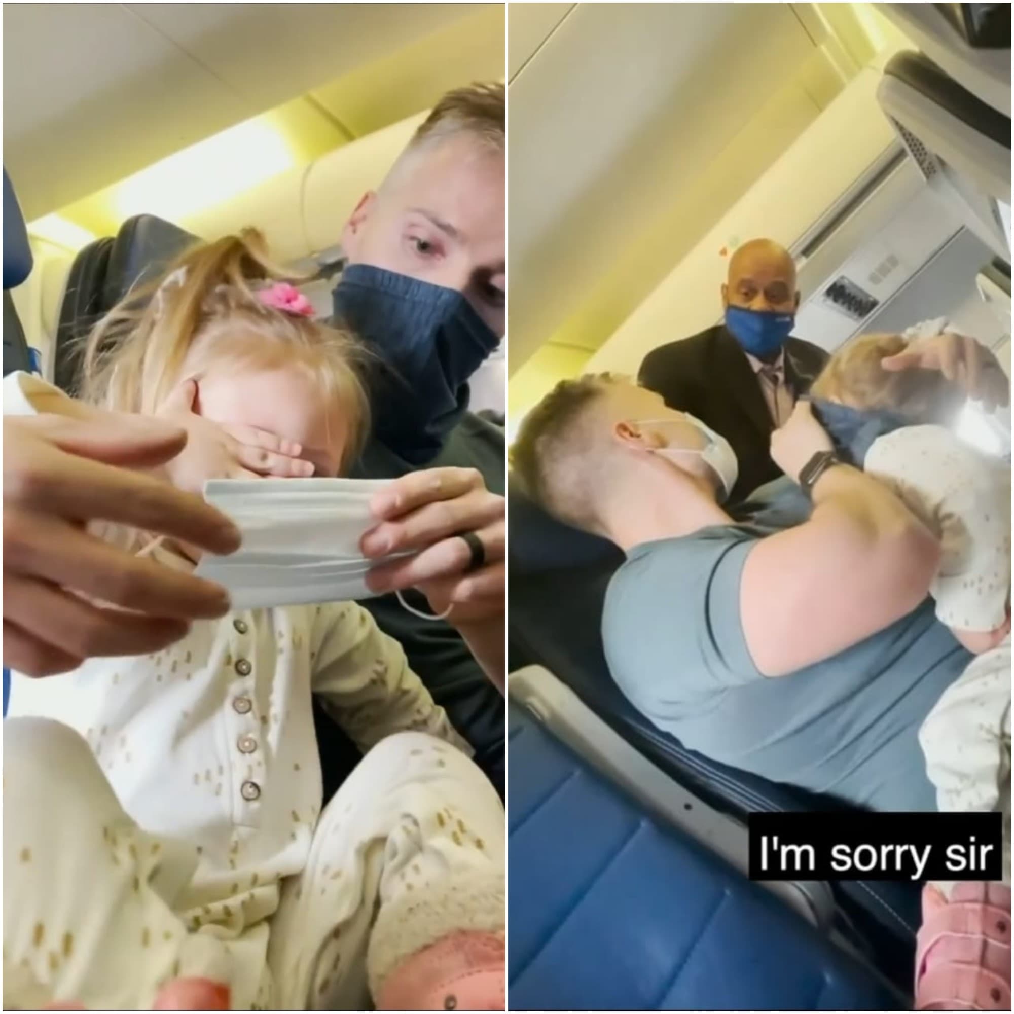 VÍDEO: Família é expulsa de avião após filha de 2 anos se recusar a usar máscara