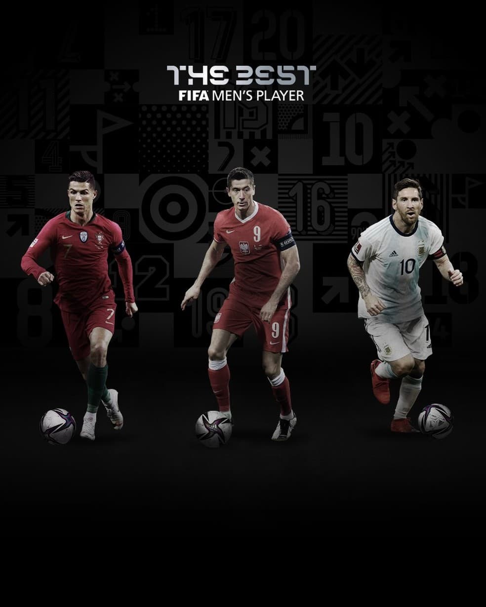 Lewandowski, Cristiano Ronaldo e Messi são os finalistas do prêmio de melhor do mundo da Fifa; Neymar de fora