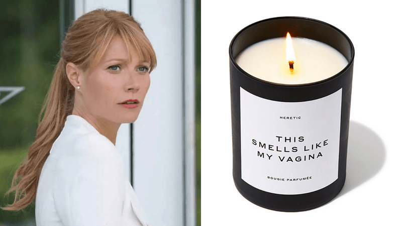 Vela com essência da vagina da atriz Gwyneth Paltrow explode na casa de cliente