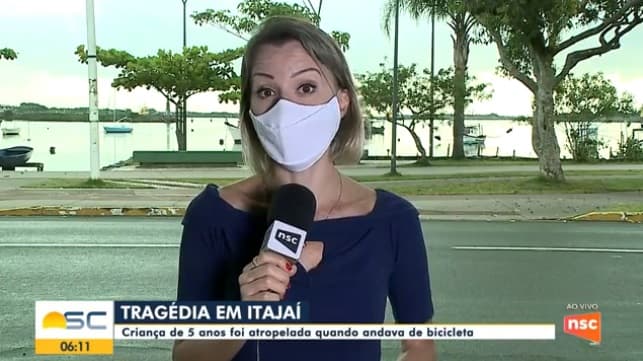 TRAGÉDIA: Menino de 5 anos cai da cadeirinha da bicicleta do pai e morre atropelado por ônibus em SC