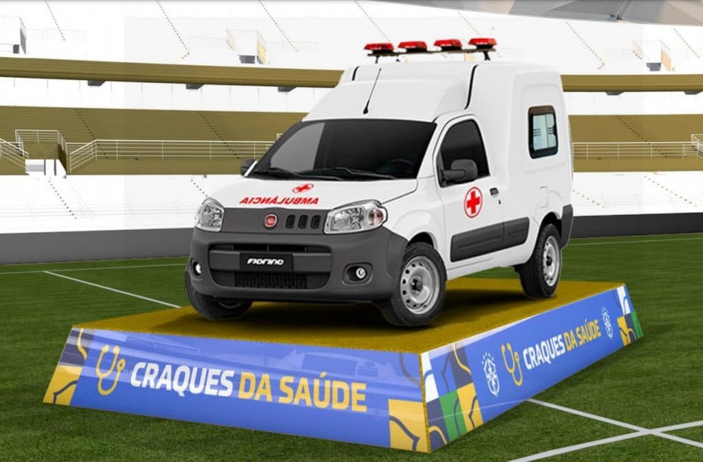 Hospital Giselda Trigueiro ganha ambulância do programa Craques da Saúde da CBF
