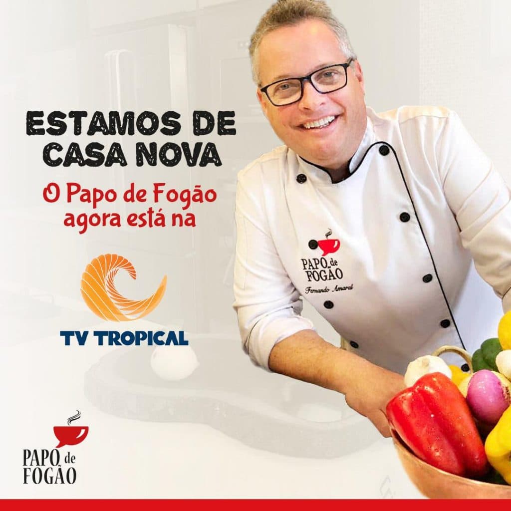 Programa Papo de Fogão, líder de audiência no segmento de gastronomia, chega à TV Tropical, afiliada da Record