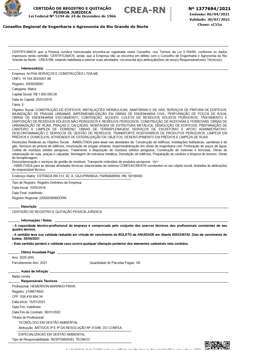 Empresa contratada pela Prefeitura de Natal para coleta de lixo hospitalar está inabilitada pelo CREA-RN