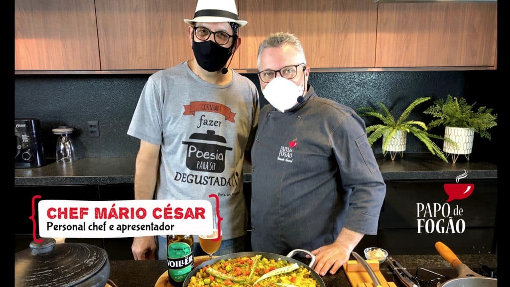 Programa Papo de Fogão vai até João Pessoa-PB onde o chef Mário César vai preparar uma paella caipira