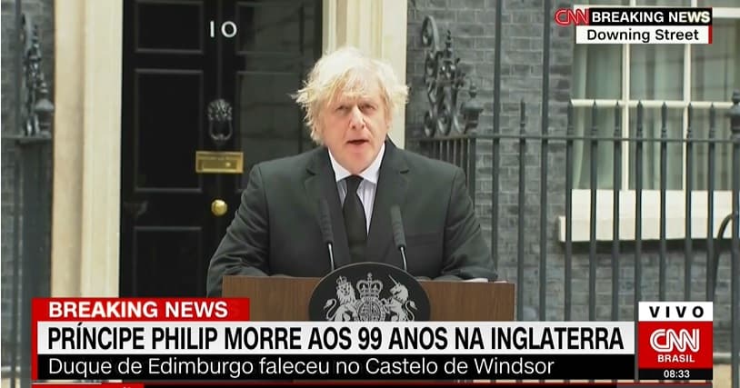 ‘Lembraremos do príncipe Philip pelo seu apoio à rainha', diz primeiro-ministro do Reino Unido, Boris Johnson