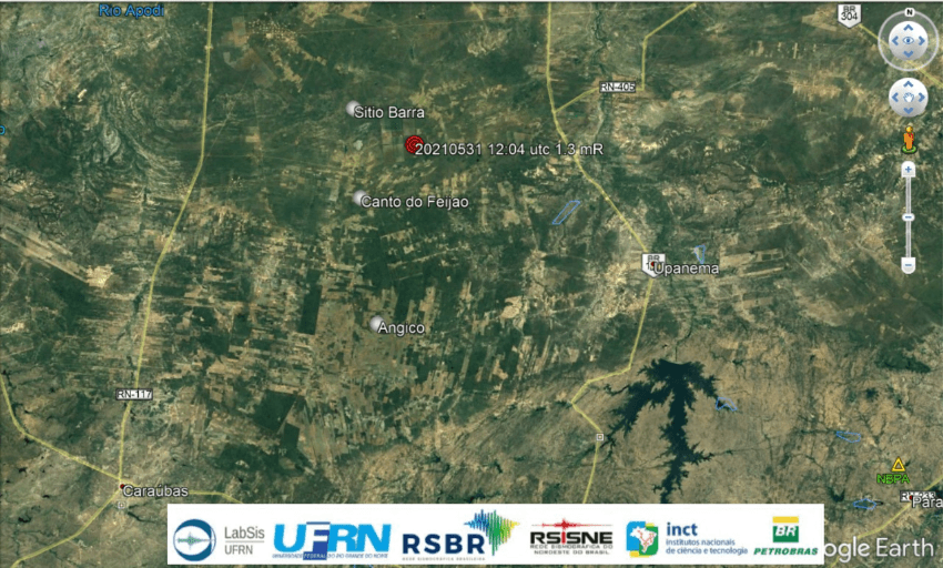 Tremor de terra novamente registrado em Caraúbas-RN
