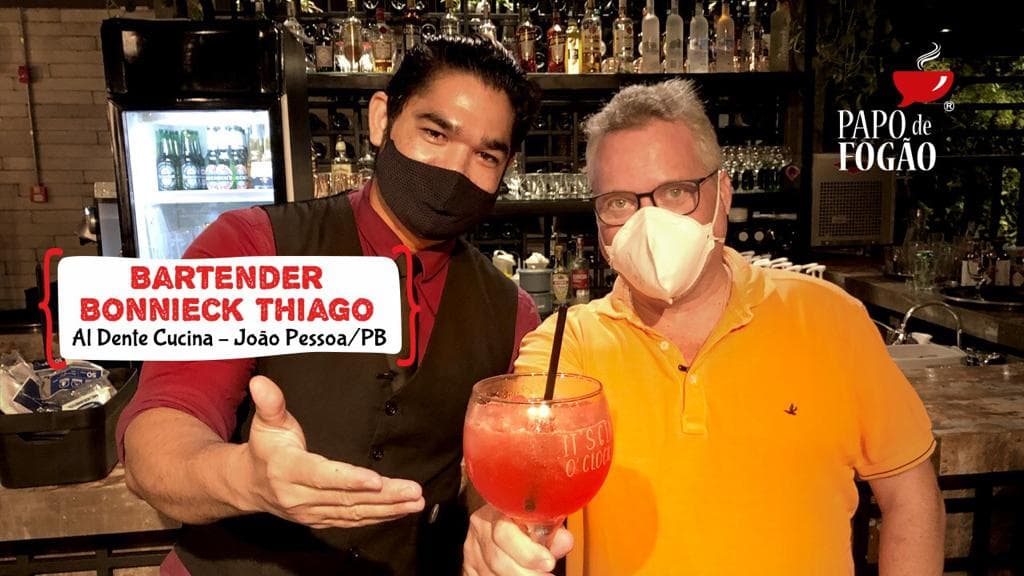 Programa Papo de Fogão recebe o Chef Elcio Nagano de Fortaleza/CE e o bartender Bonnieck Thiago, de João Pessoa/PB