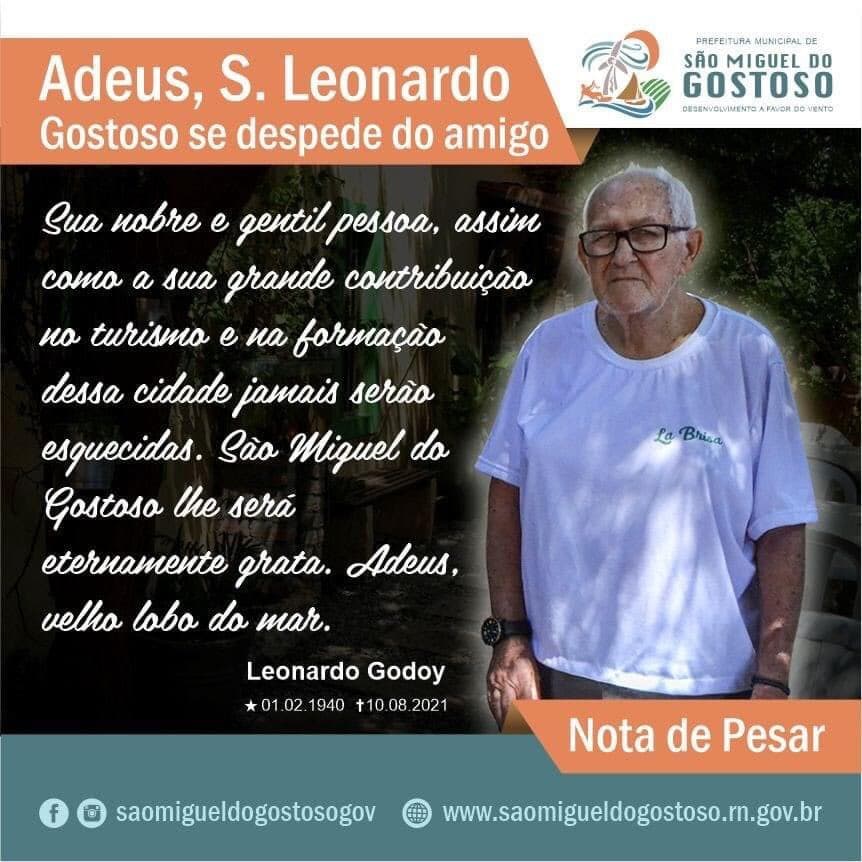 LUTO: RN perde o empresário Leonardo Godoy - o “Descobridor de Gostoso”