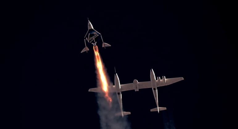 Aventura espacial por R$ 2,3 milhões: Virgin Galactic começa a vender passagens para voos turísticos suborbitais