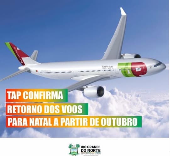 TAP confirma retorno dos voos para Natal a partir de outubro