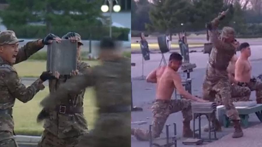 INSANO: Soldados da Coreia do Norte fazem exibição de força em evento quebrando concreto com a cabeça, deitando em pregos e mais; veja