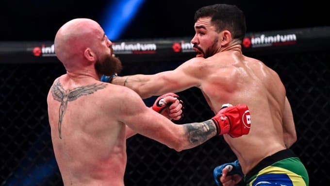 Potiguar Patricky Pitbull se recupera de dedada no olho, nocauteia Queally e vence cinturão no Bellator 270