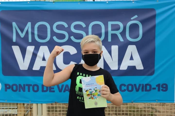 Quase 190 crianças de 5 a 11 anos são vacinadas contra Covid-19 no primeiro fim de semana de campanha em Mossoró
