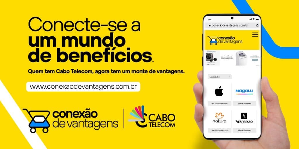 Conexão de Vantagens da Cabo Telecom oferece serviços gratuitos