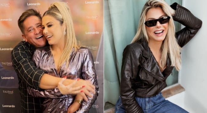 Mulher de Leonardo comenta boatos de traição do cantor: ‘Se for verdade, por favor, não me conta'
