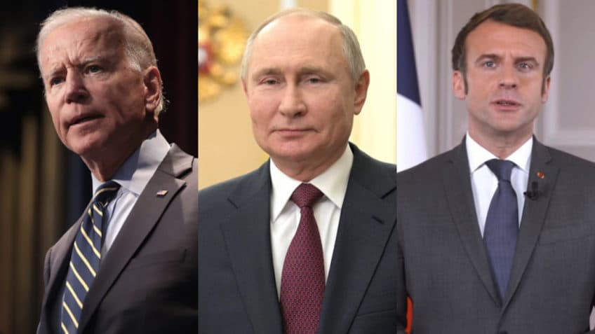 Biden e Putin conversam com Macron e aceitam realizar cúpula