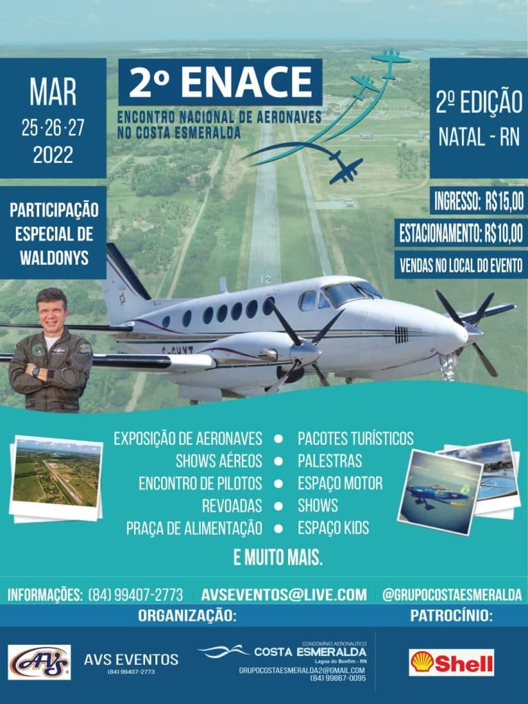ENACE: Encontro nacional de aeronaves condomínio aeronáutico Costa Esmeralda acontece na Lagoa do Bonfim