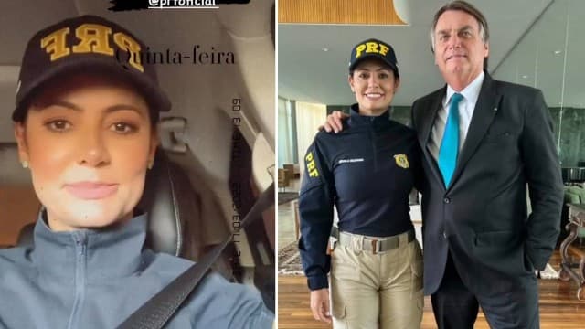 FOTOS: Michelle Bolsonaro posa fardada de policial para evento da PRF: ‘Ele gostaria de ser multado por mim'
