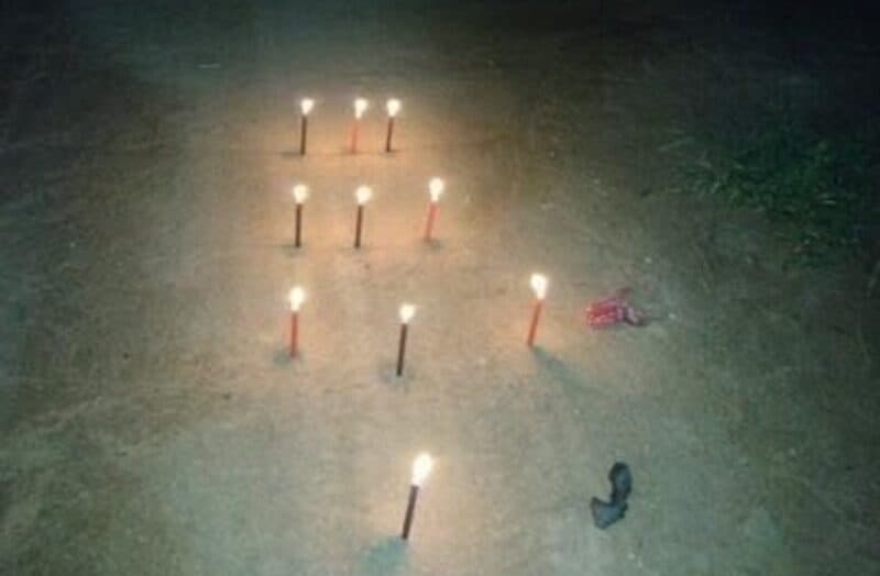 População se assusta com ritual em encruzilhada e aciona Polícia Militar no RN