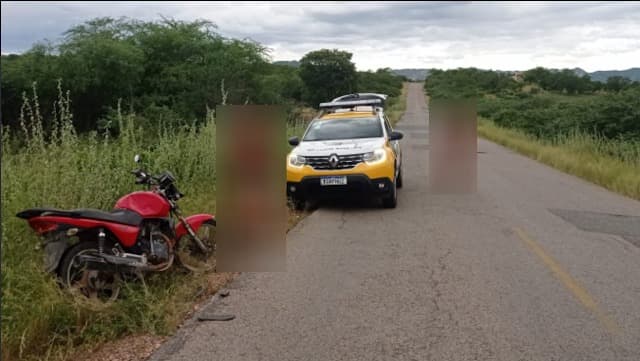 Moto com seis pessoas a bordo derrapa e causa acidente no interior do RN; ninguém usava capacete