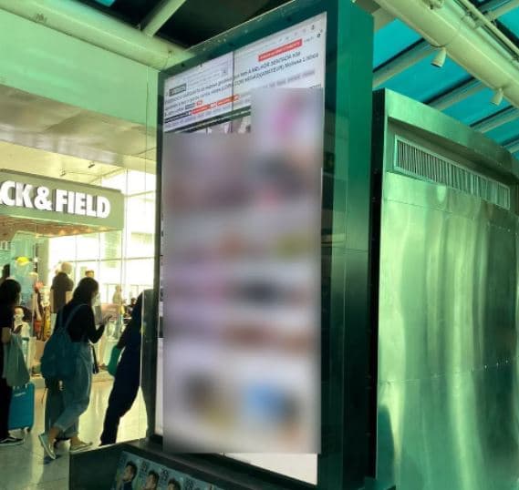 Painéis de mídia em aeroporto no Rio de Janeiro são hackeados e exibem vídeos pornôs