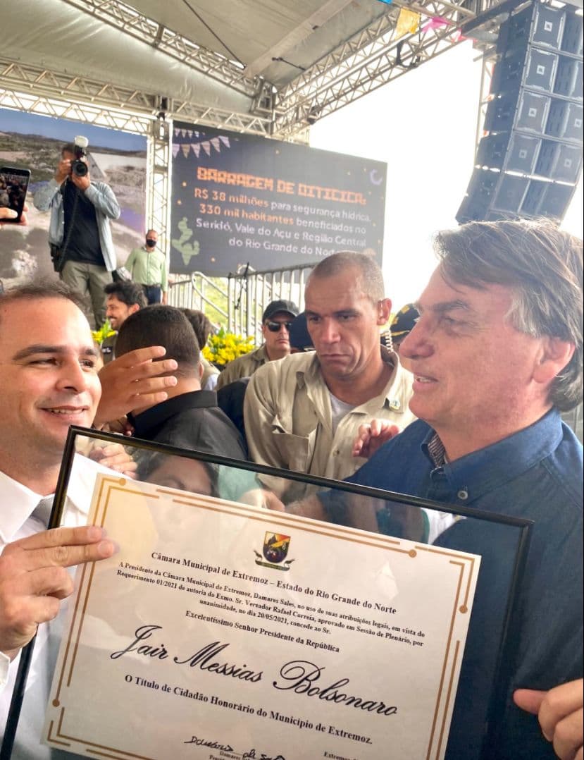 Vereador de Extremoz vai levar caravana para o comício do presidente Jair Bolsonaro no próximo dia 14 no bairro Cidade da Esperança