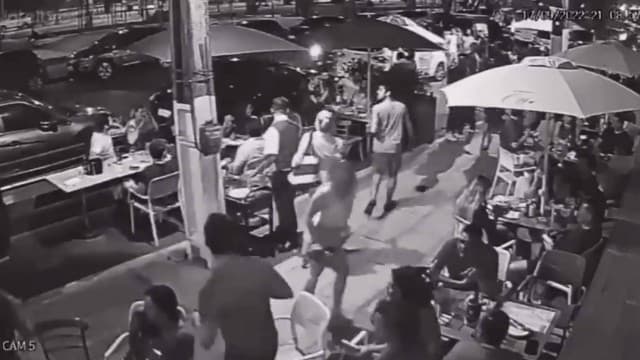 VÍDEO: Clientes confundem turma de crossfit com arrastão e fogem de bar em Recife