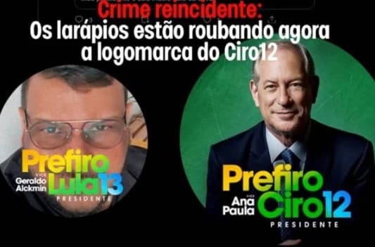 Ciro acusa petistas de se apropriarem da sua marca: “Onde vai parar a roubalheira?”