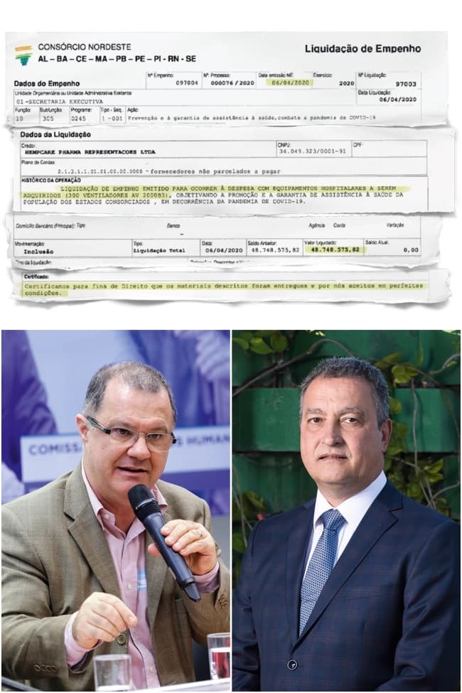 Veja destaca o escândalo do Consórcio do Nordeste e os respiradores